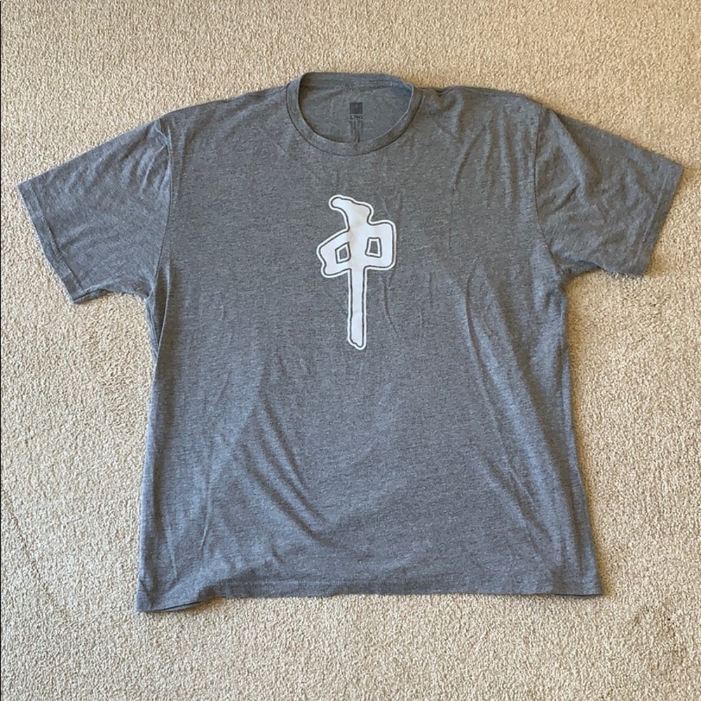 RED DRAGON Logo Gray Adult Large
